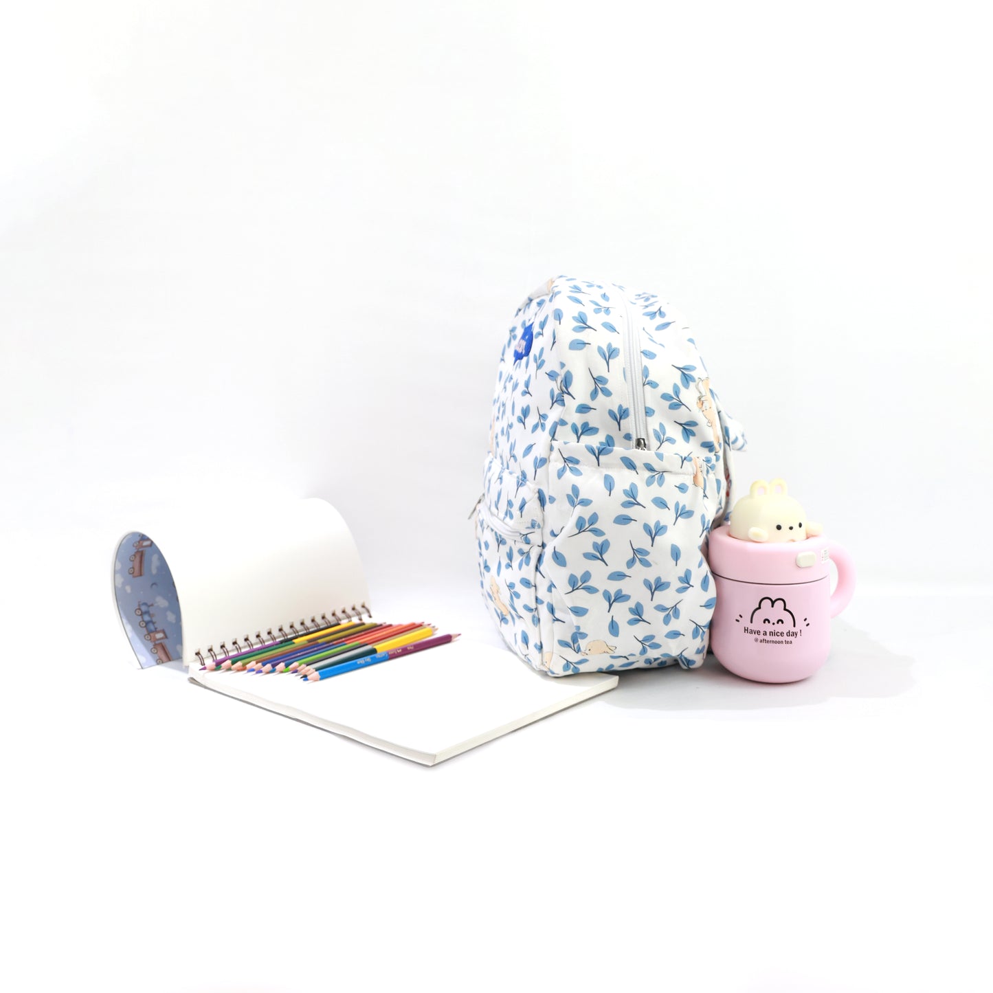 Blue Leaf Rabbit School Bag