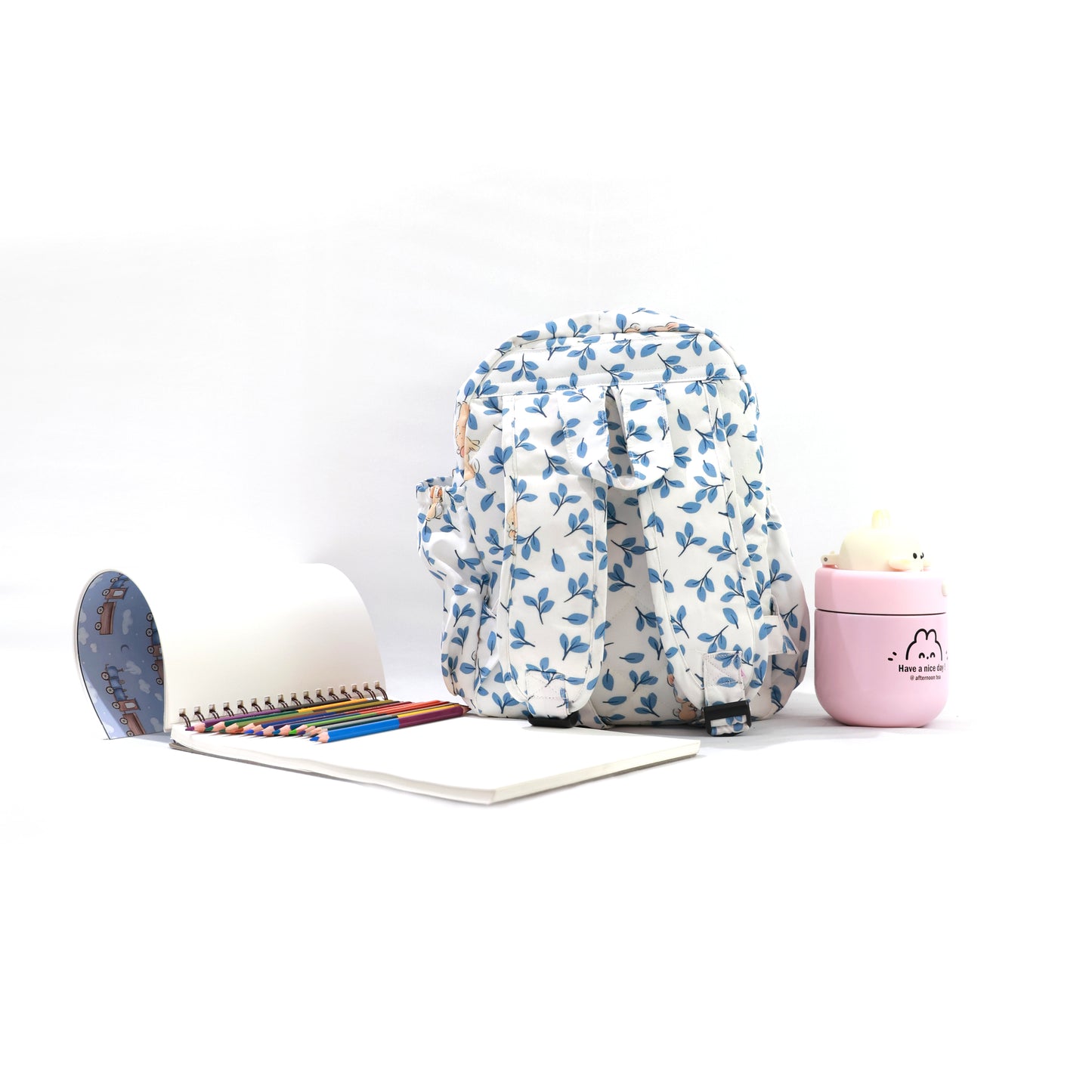 Blue Leaf Rabbit School Bag