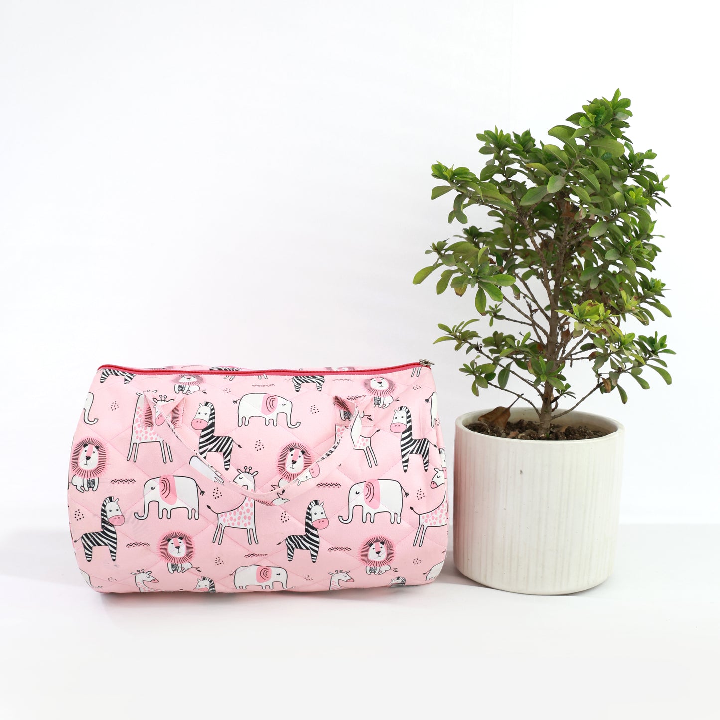 Pink Jungle Safari Duffle Bag