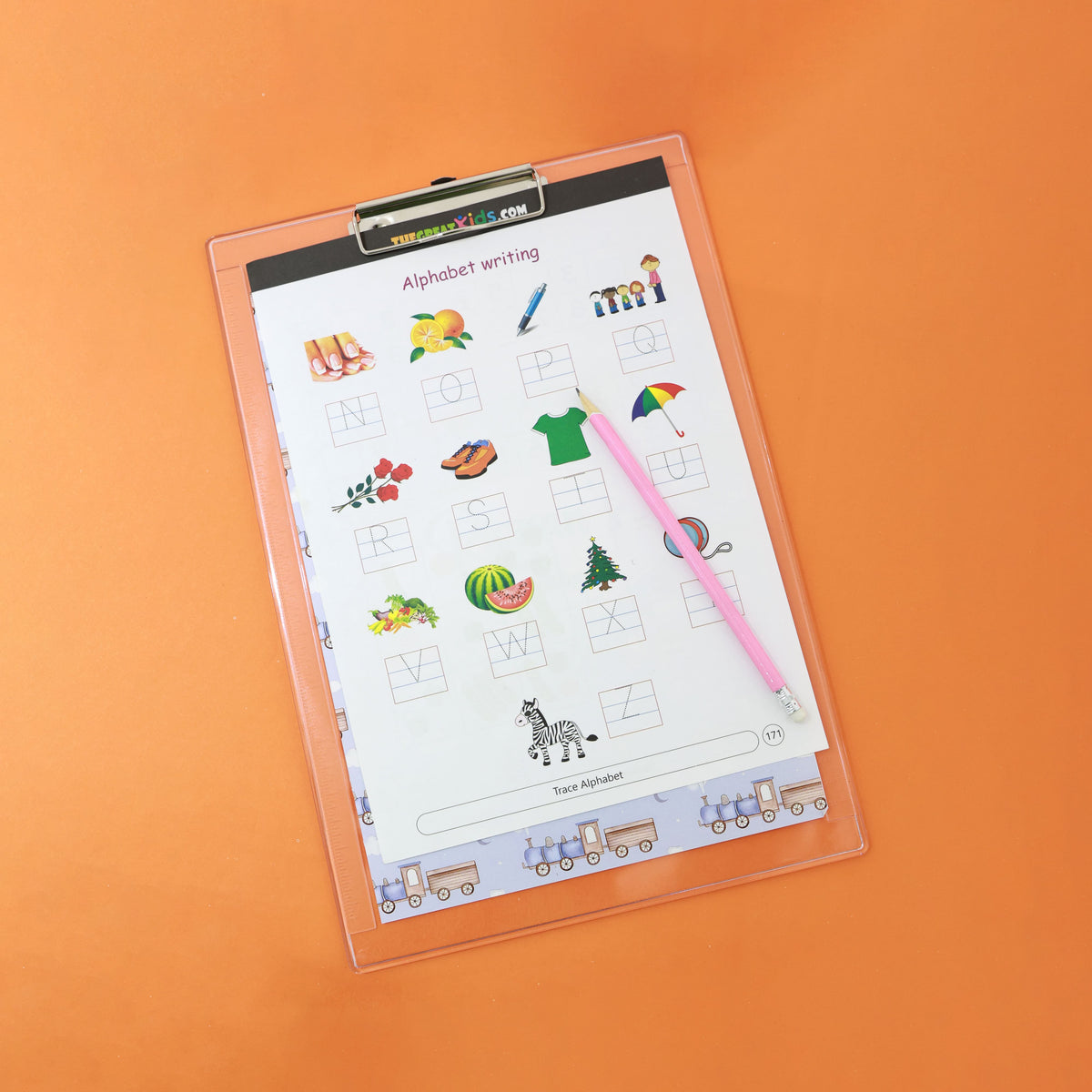 Customised Train clipboard For Kids
