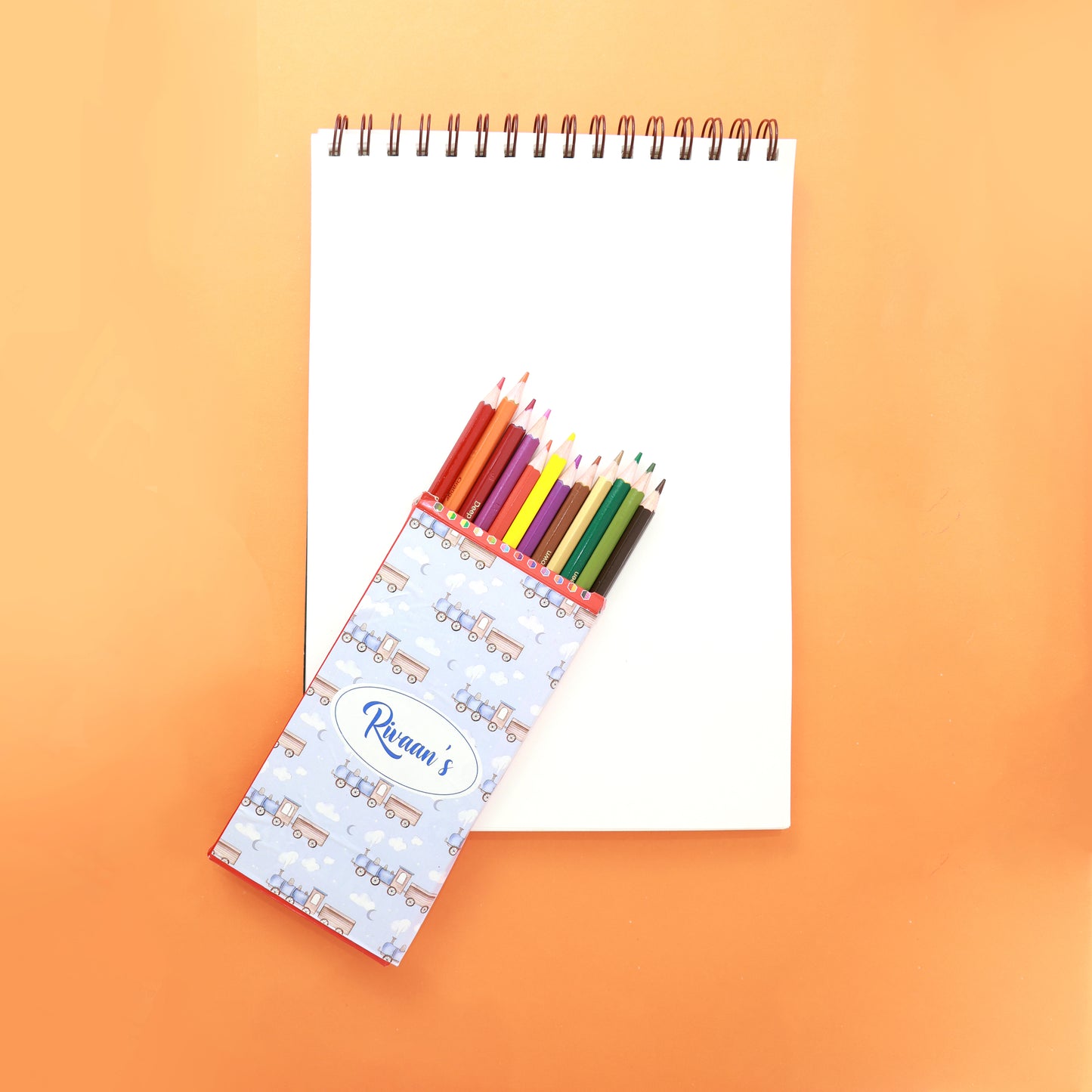 Train pencil Color Box