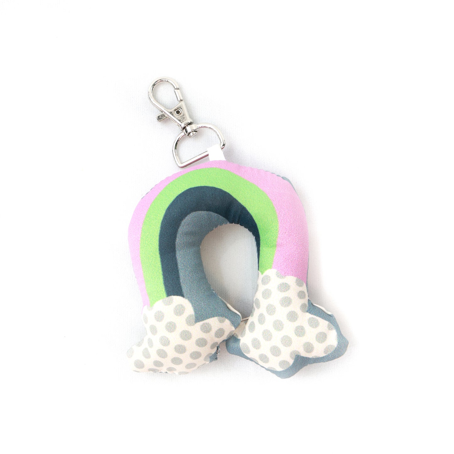 Rainbow and Cloud Keychain