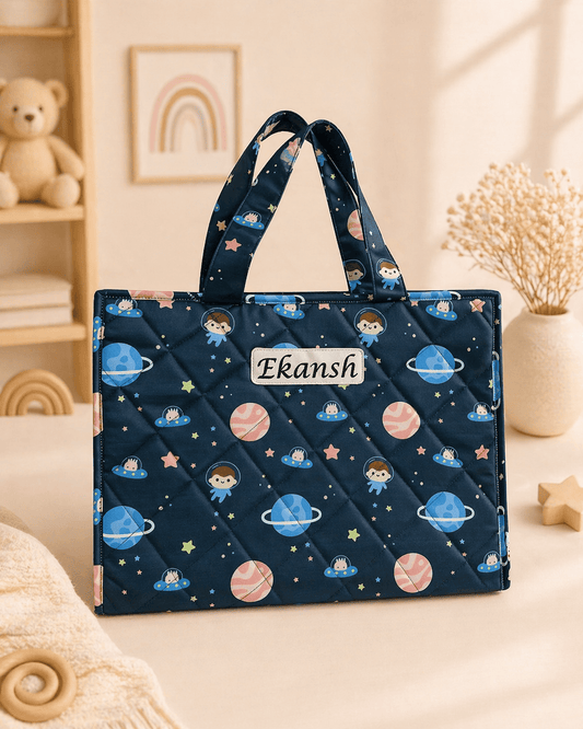 Personalised Blue Star planet Art Drawing kit Bag
