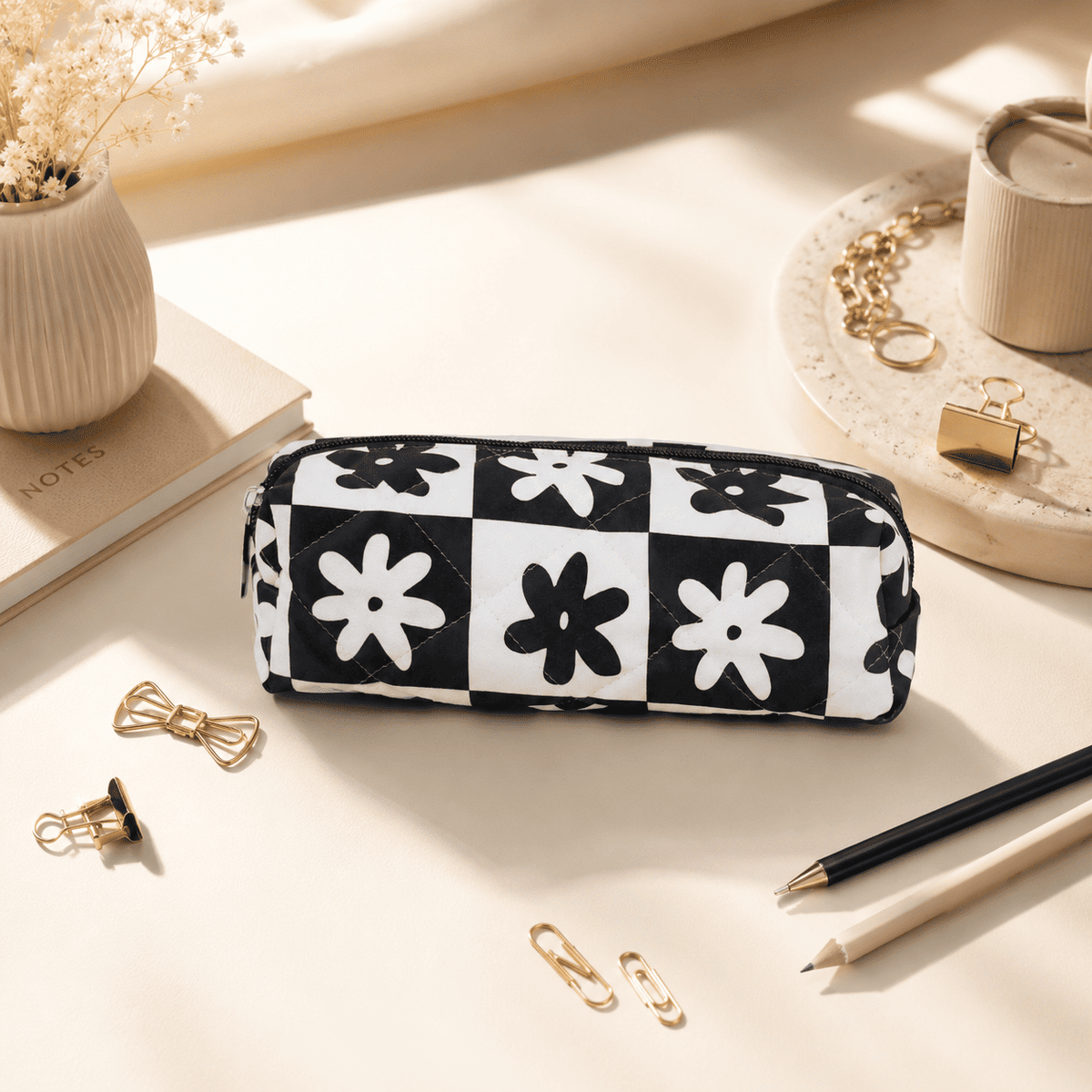 Retro Daisy Pencil Pouch