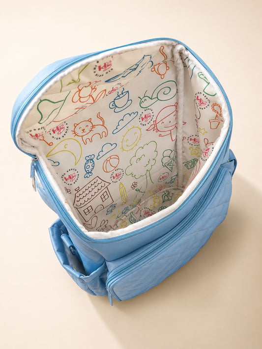 Blue Bunny Bliss Diaper Backpack