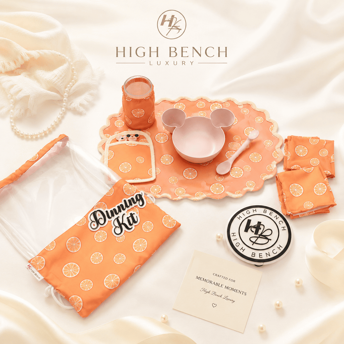 Premium Personalised Kids Cirtus Pop Dining Kit Set
