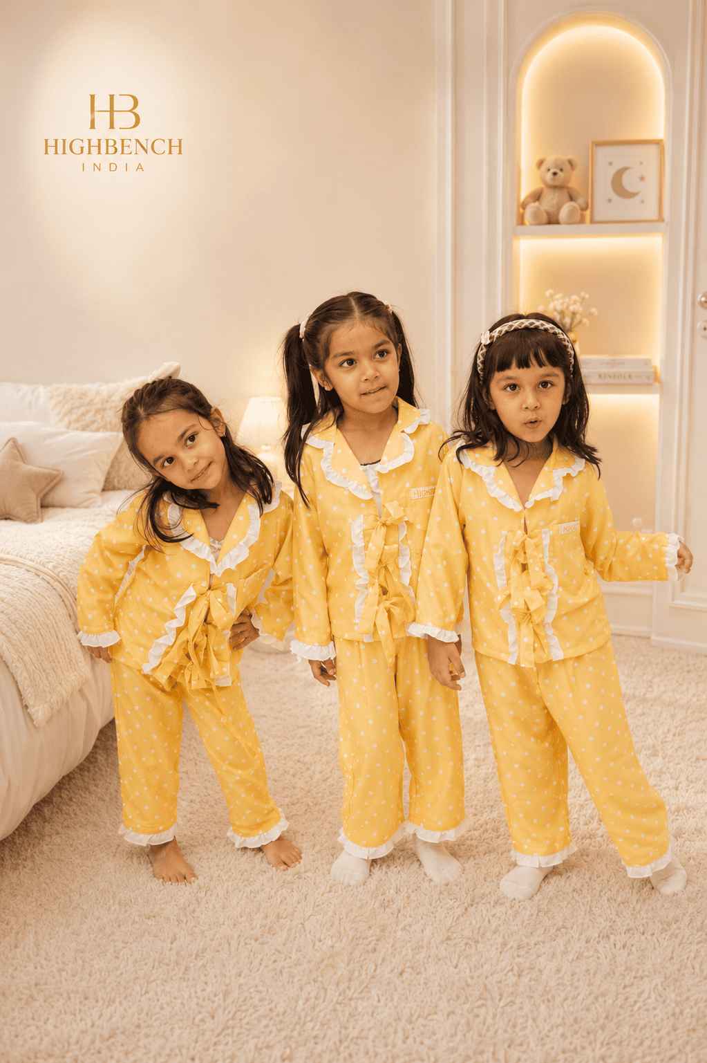 Premium Kids Polka Retro Nightwear & Pajama Sets