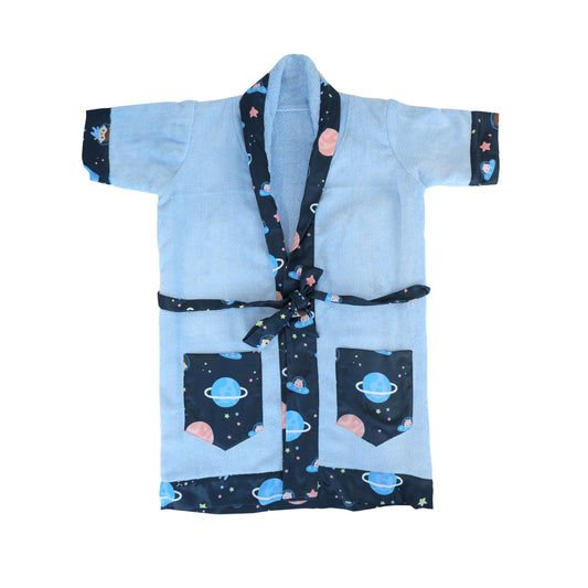 Star Planet Print Bathrobe