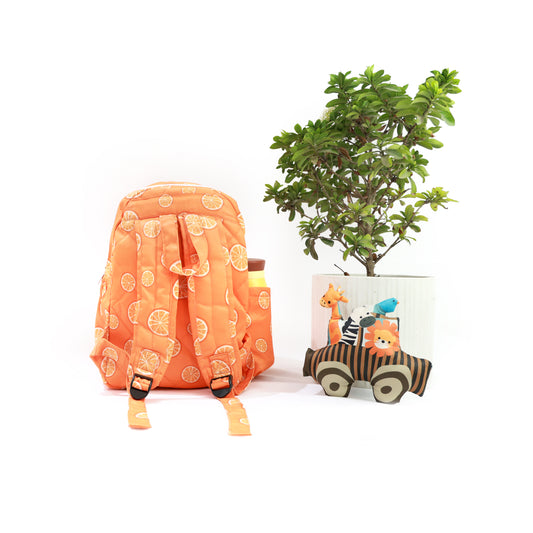 Orange Auto School Bag