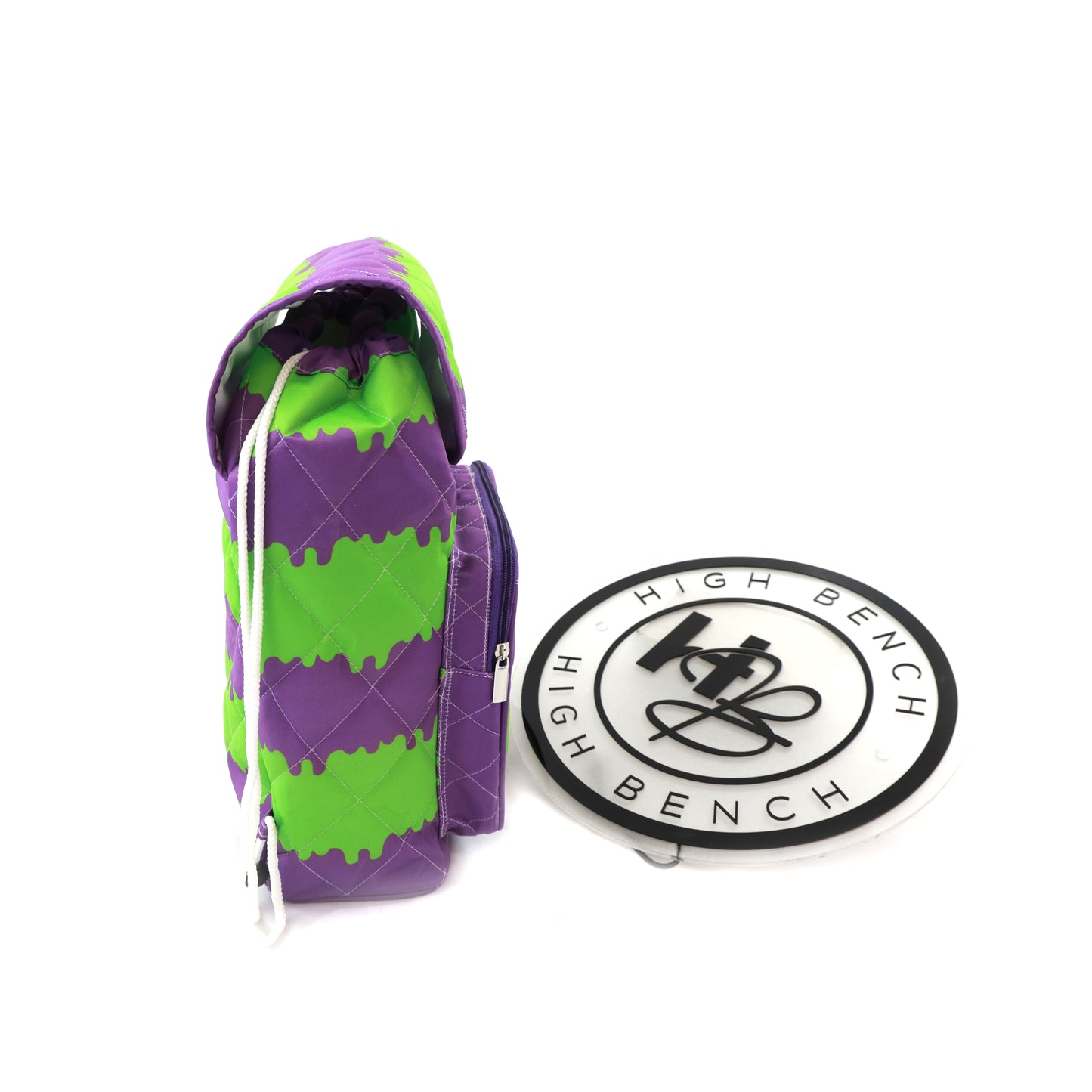 Purple & Green Drawstring