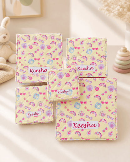 Personalised Rainbow Camera Organisers