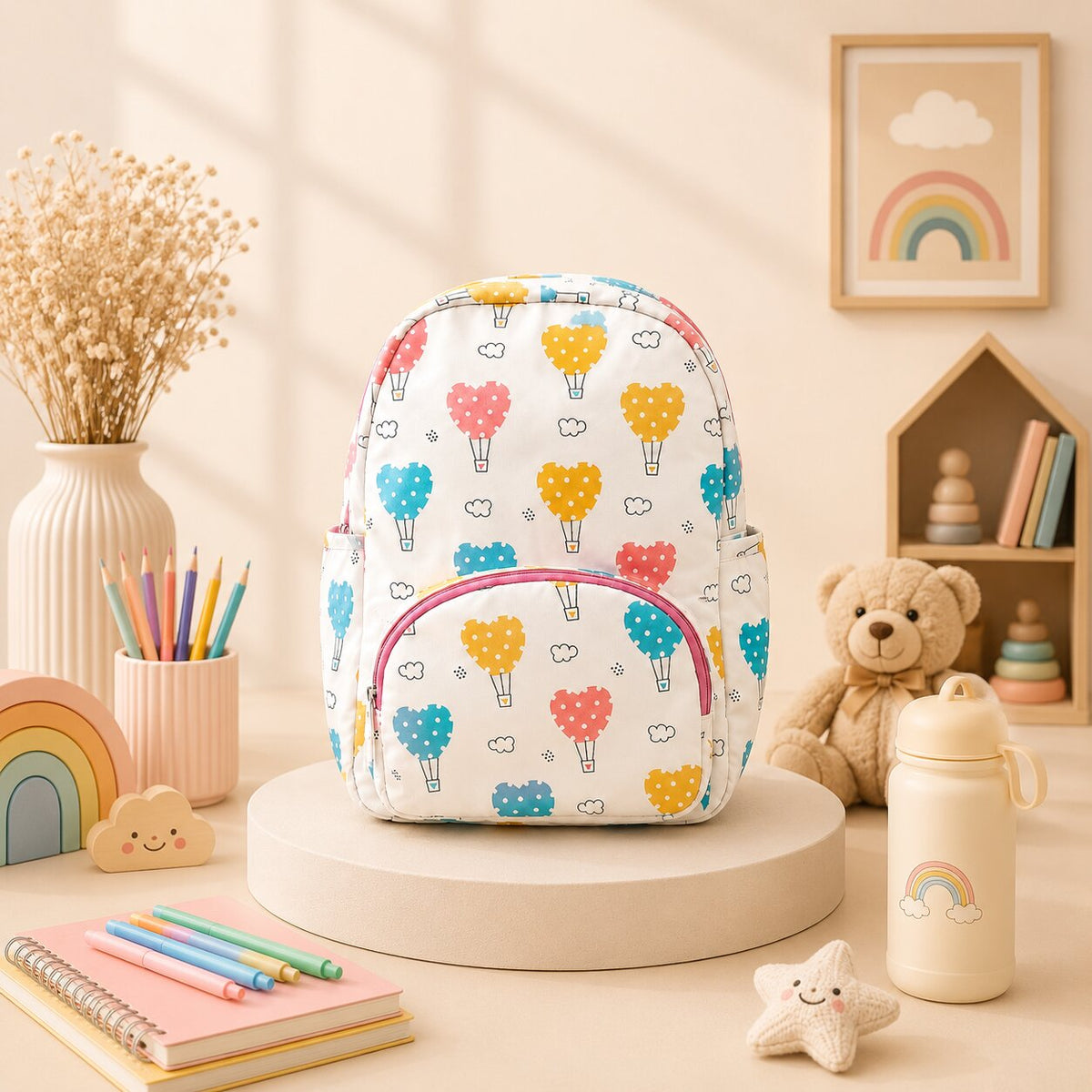 Heart Parachute School Bag