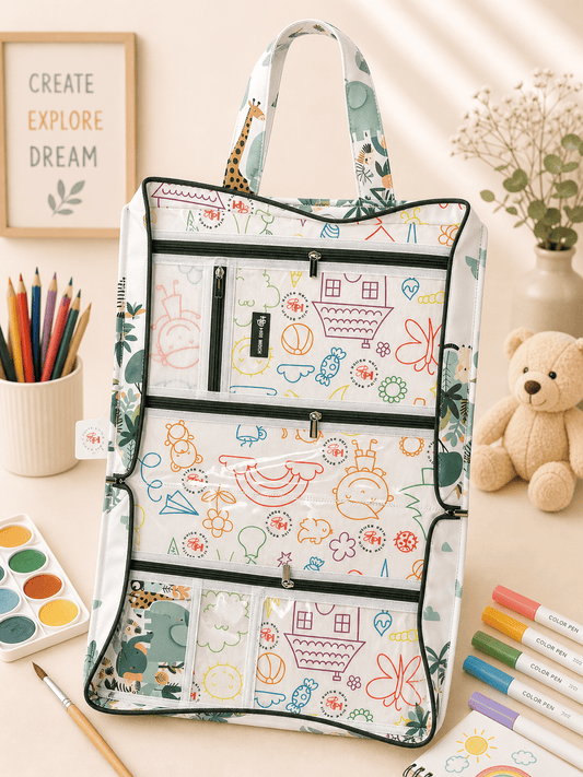 Personalised Jungle safari Art Drawing kit Bag