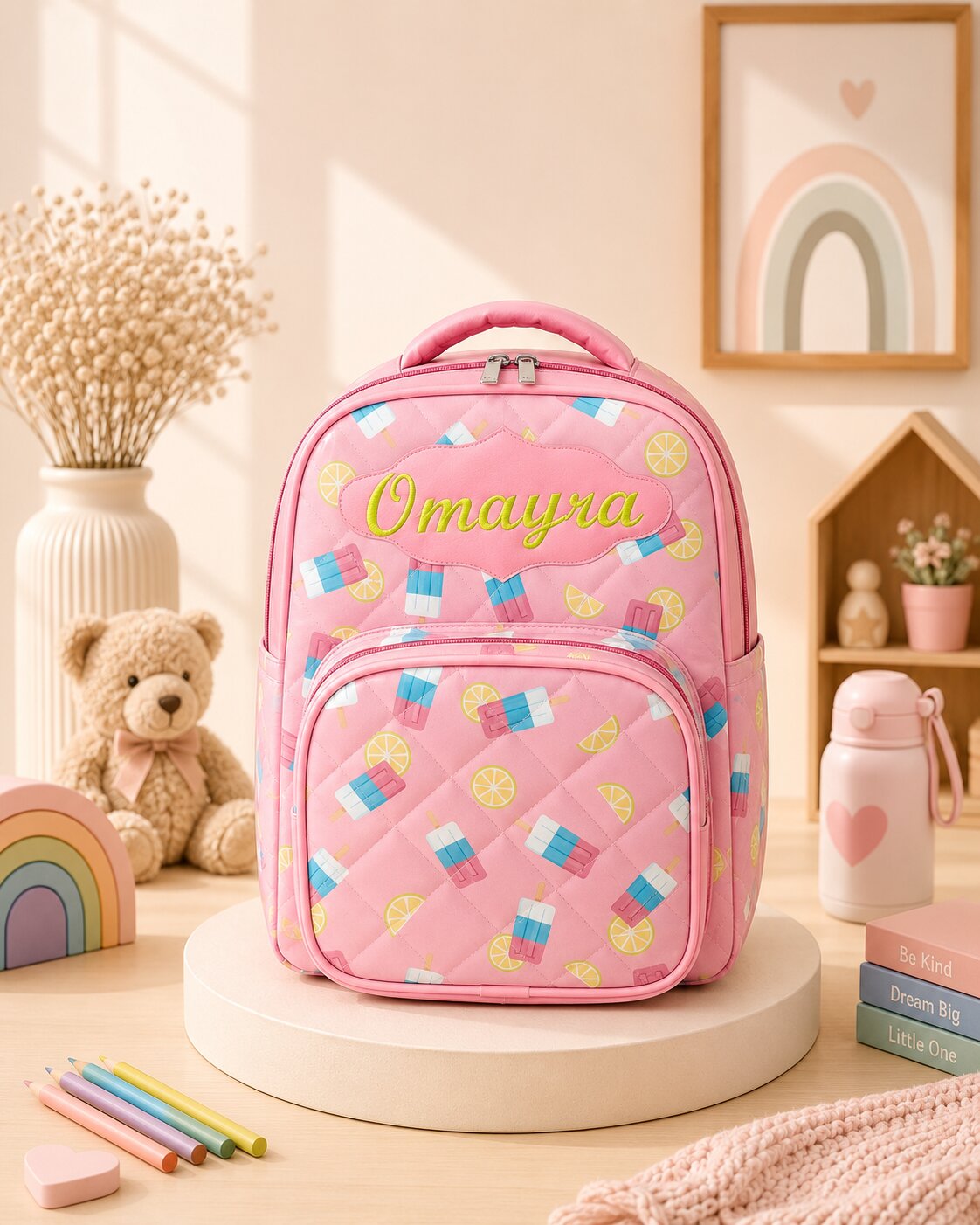 Icecream lemon School bag