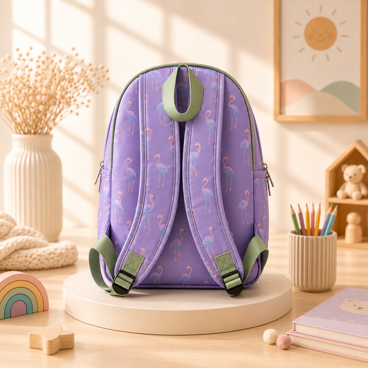 Flamingo School Bag