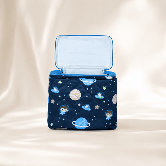 Personalized Mini Blue Star Planet Vanity Bag for Kids