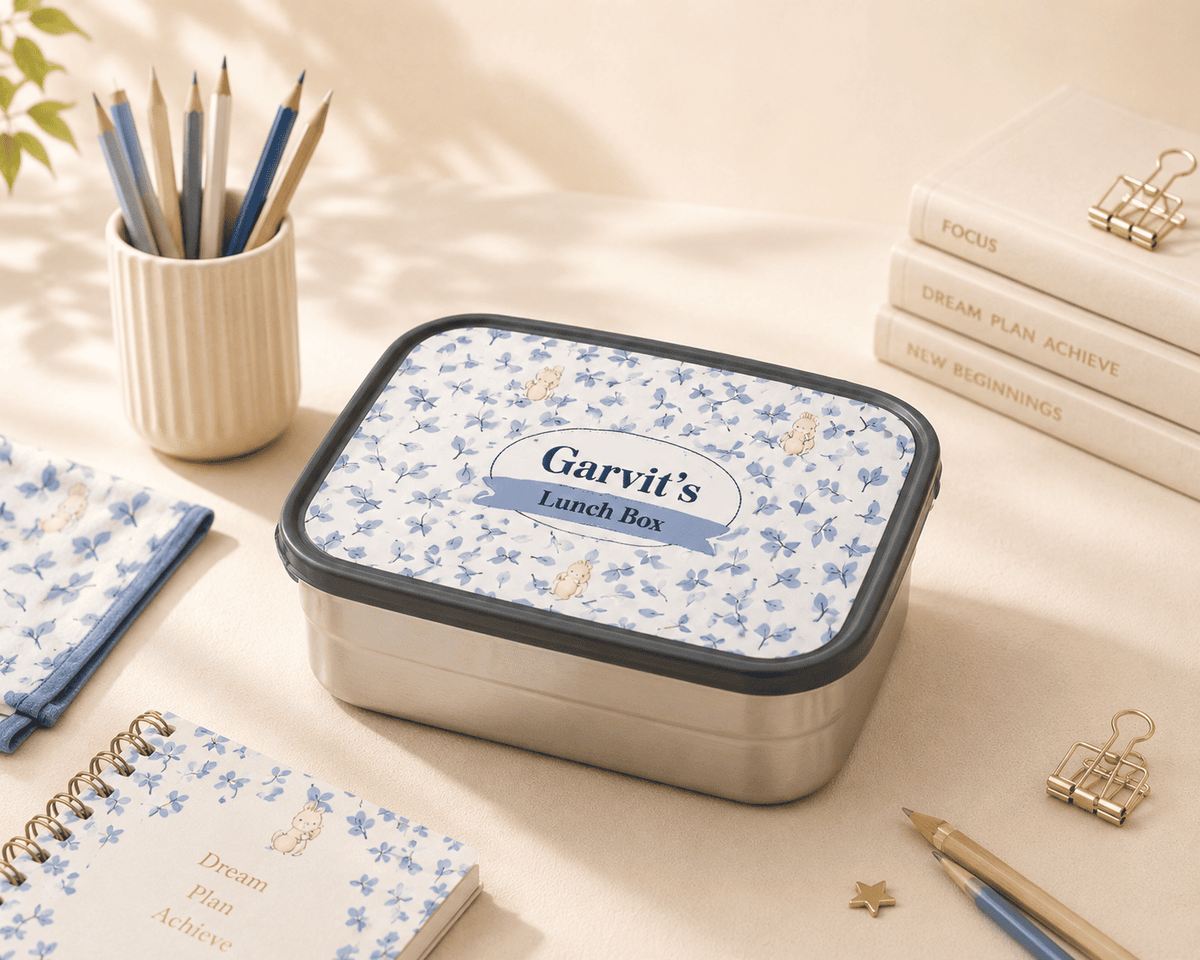 Personalised Bunny Leaves School Essential Kit