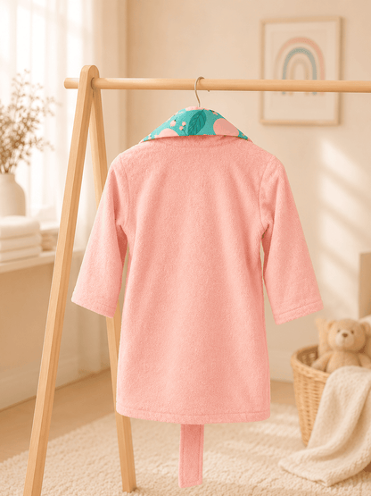 Personalised Kids Aqua Bathrobe