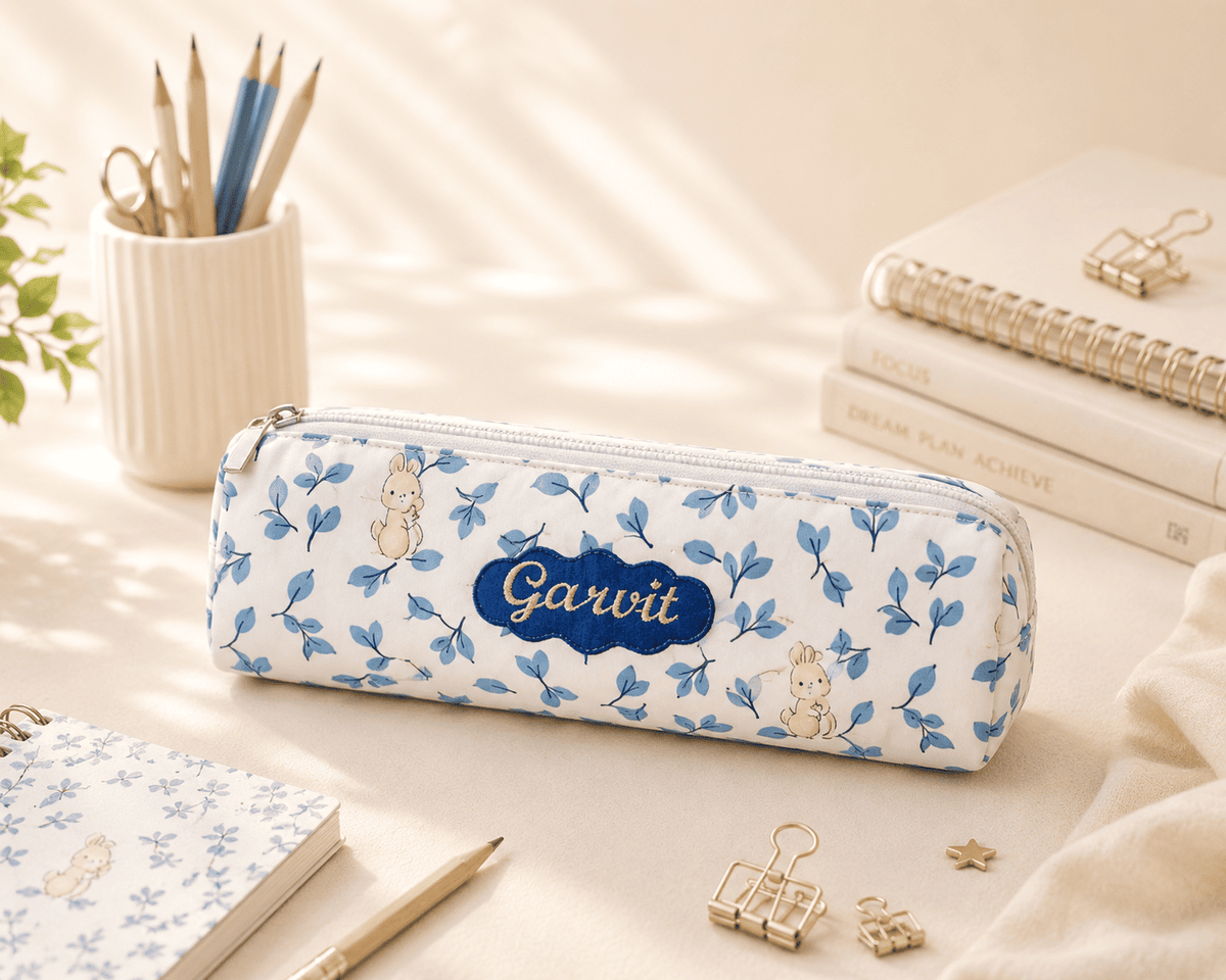 Personalised Bunny Leaves School Essential Kit