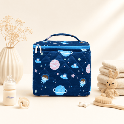 Personalized Mini Blue Star Planet Vanity Bag for Kids