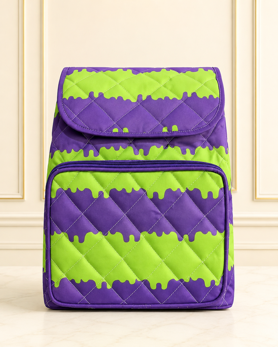 Personalised Neon Melt Drawstring Backpack