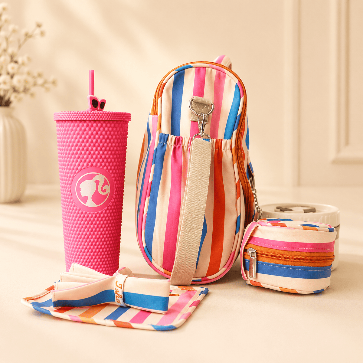 Colorful strips kids Lunch Bag