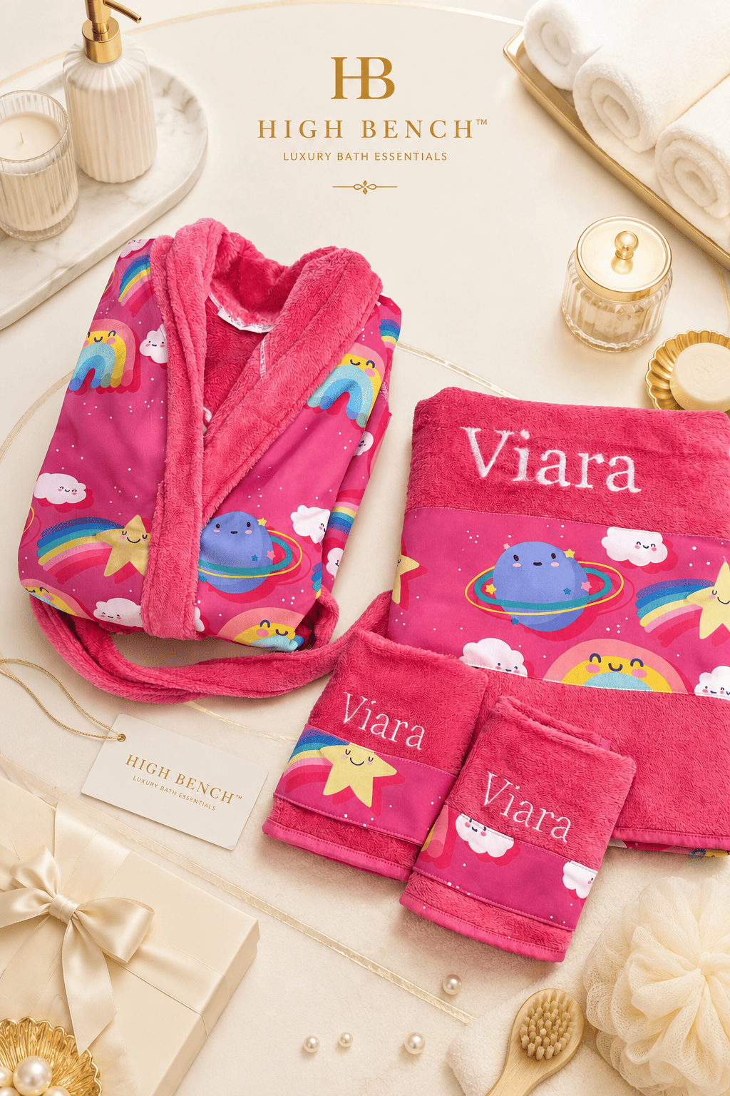 Personalised Pink Star Spa Kit