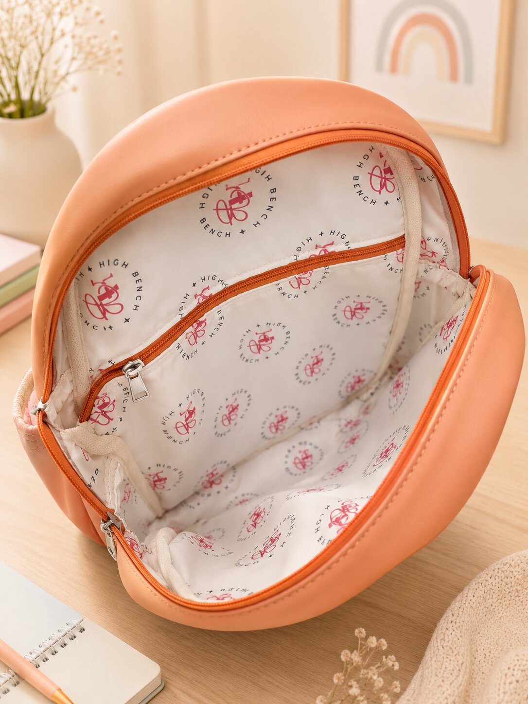 Peach Alsa School Bag