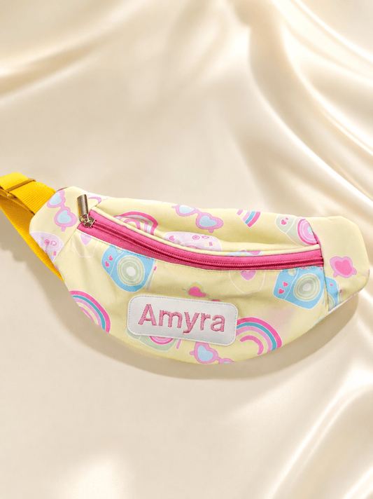 Personalized Rainbow Camera Planet Fanny Bag