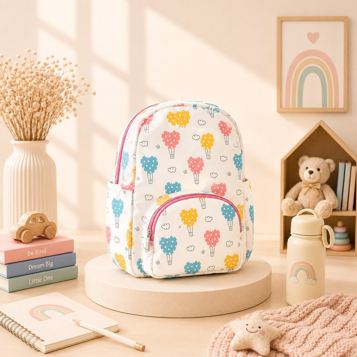 Heart Parachute School Bag