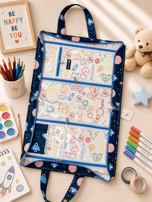 Personalised Blue Star planet  Art Drawing kit Bag