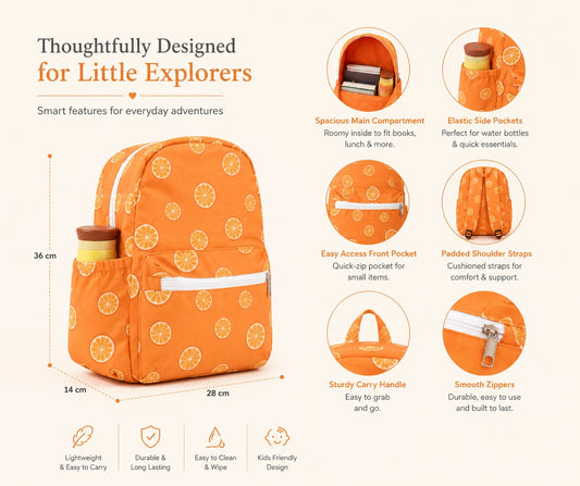 Orange Slice School Bag
