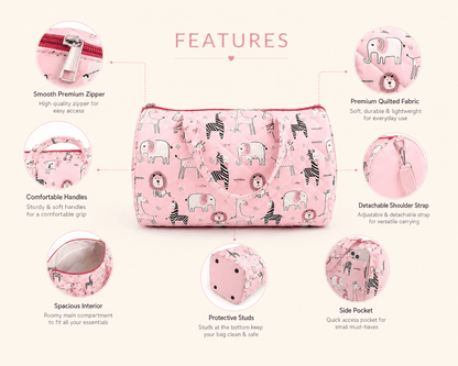 Pink Jungle Duffle Bag