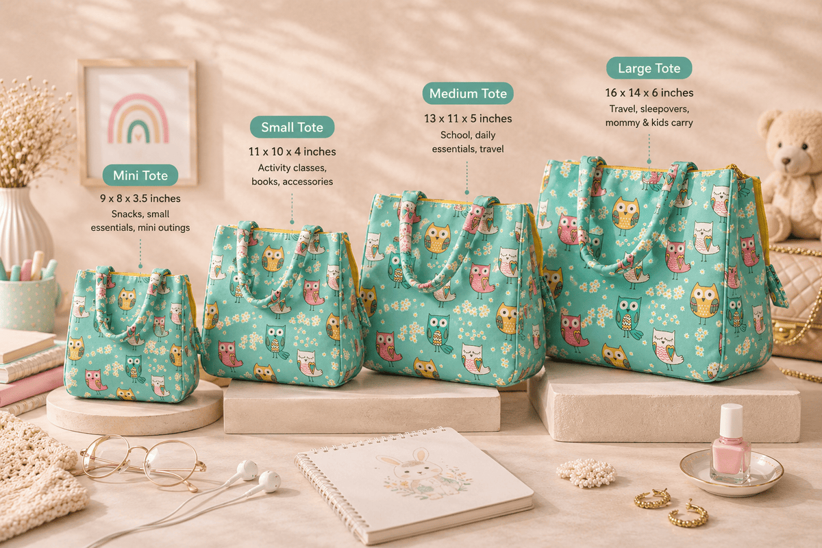 Personalised Kids Owl Tote Bag