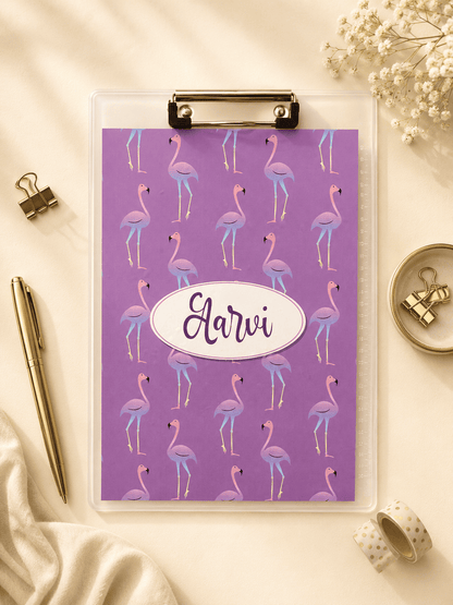 Personalised Pastel Flamingo School Essential Kit