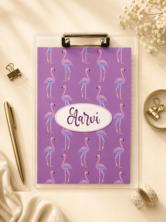 Personalised Pastel Flamingo School Essential Kit