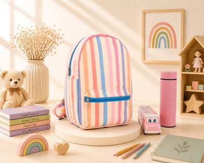 Colorful Strip School Bag
