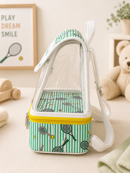 Personalised Tennis Bat Drawstring Backpack