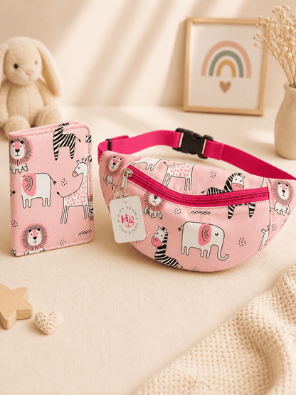 Personalized Pink Jungle Planet Fanny Bag