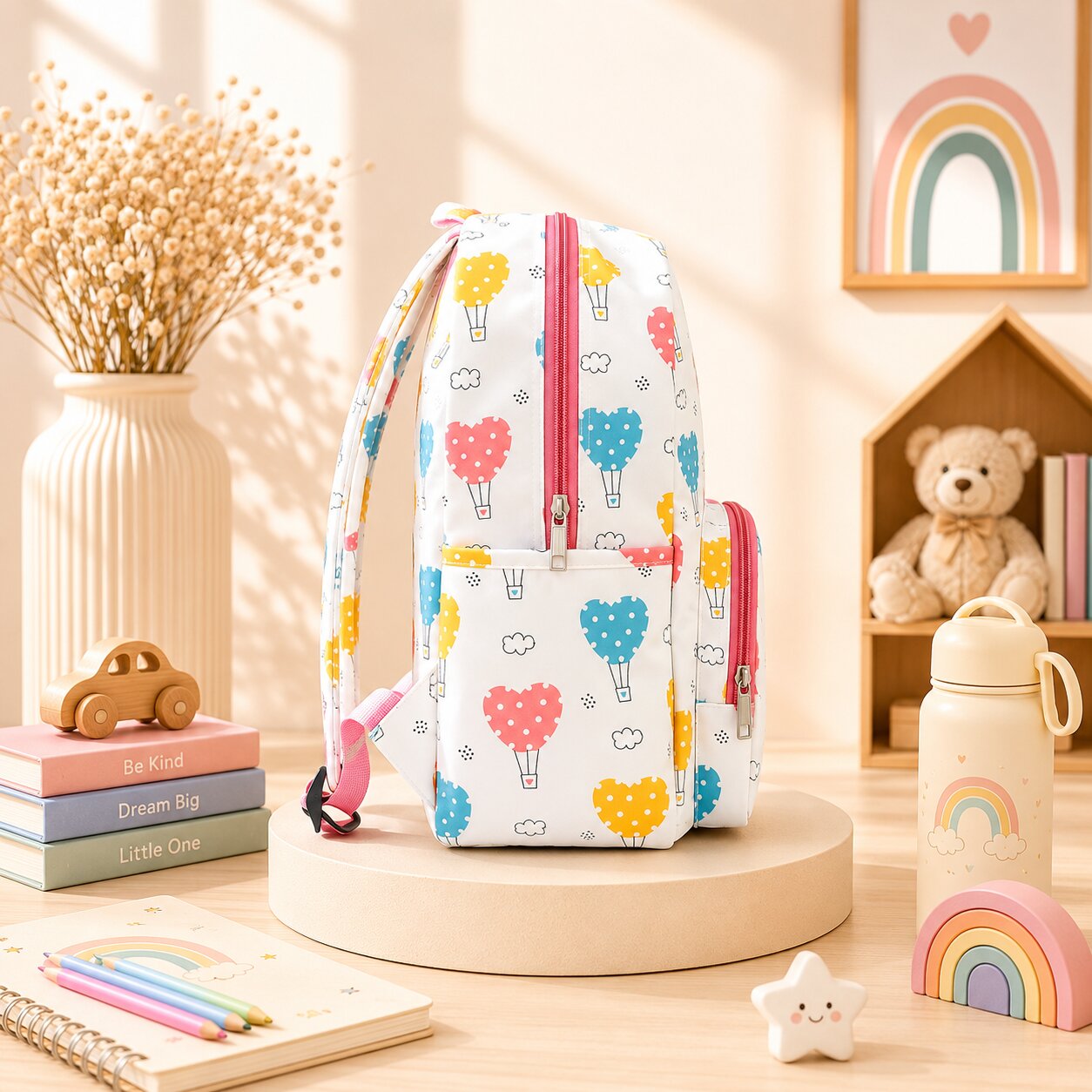 Heart Parachute School Bag
