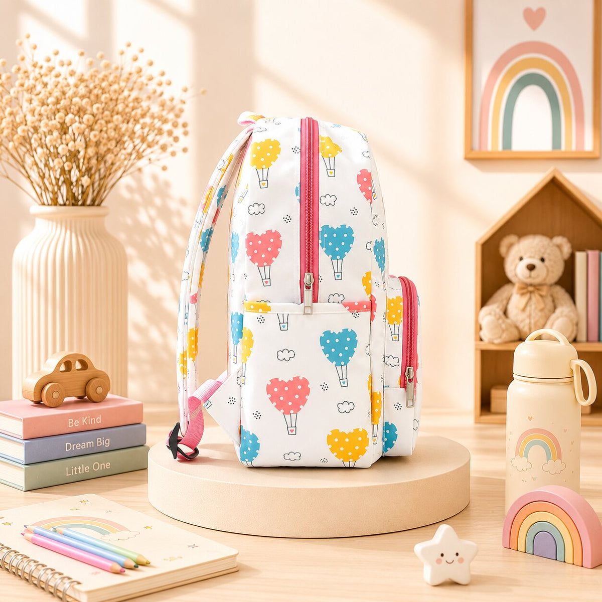 Heart Parachute School Bag