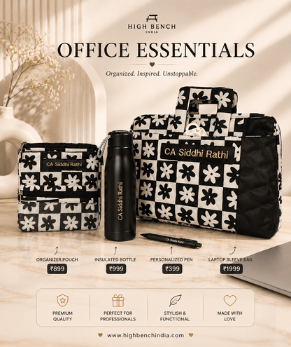 Personalised Laptop Sleeve Bag Set