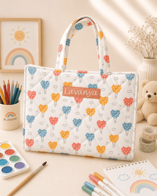 Personalised Parachute Heart Art Drawing kit Bag