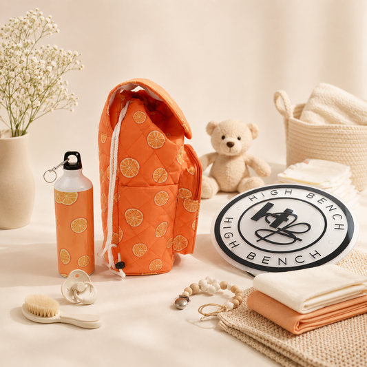 Personalised Orangilicious Drawstring Backpack