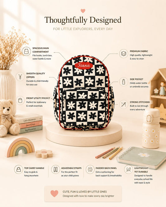 Retro Daisy School Bag