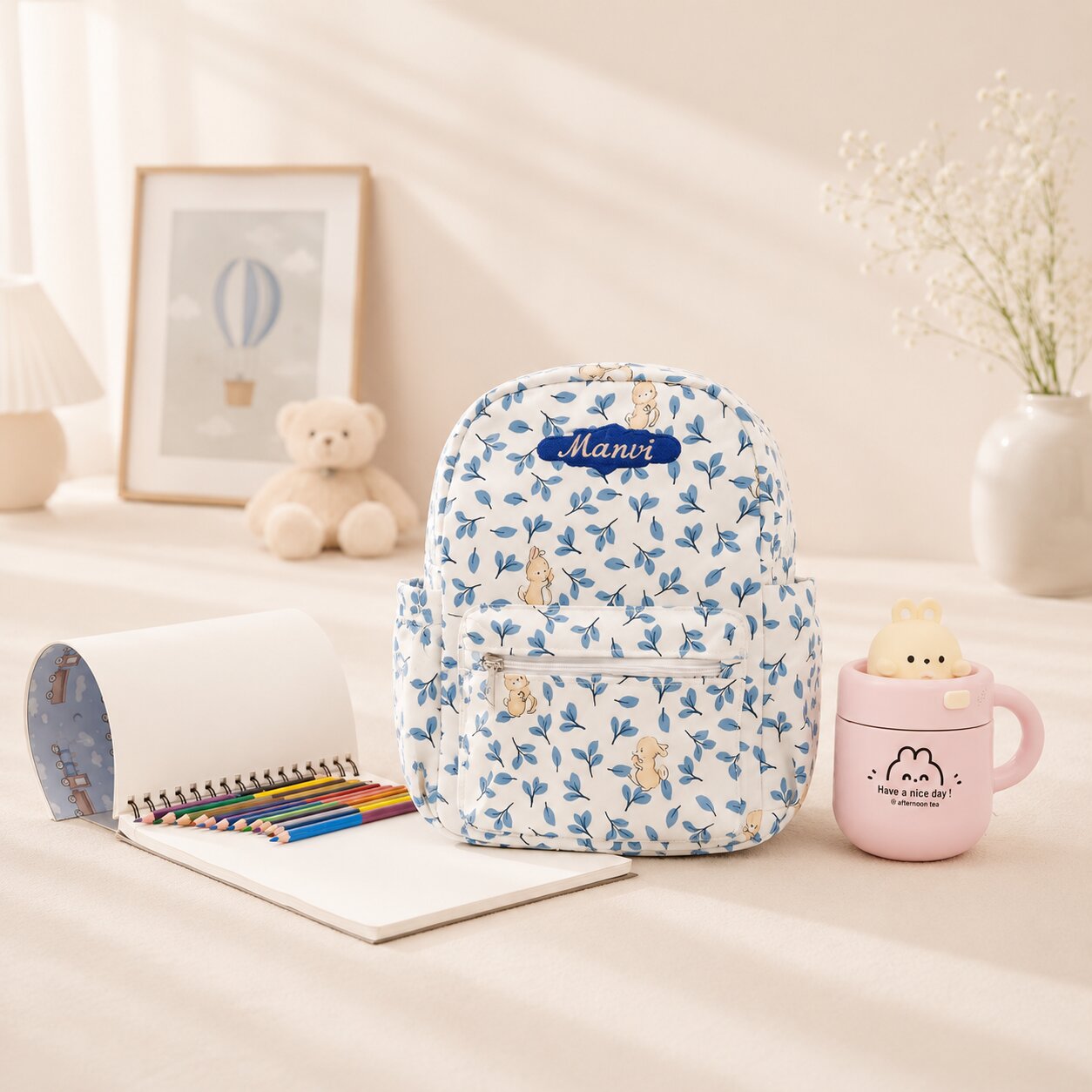 Rabbit Garden School Bag