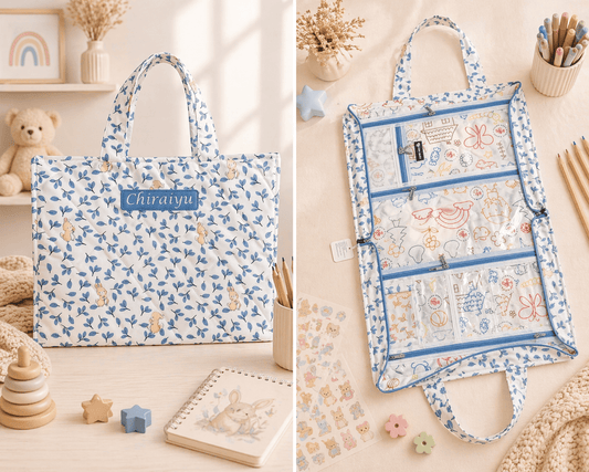 Personalised Rabbit Jungle  Art Drawing kit Bag