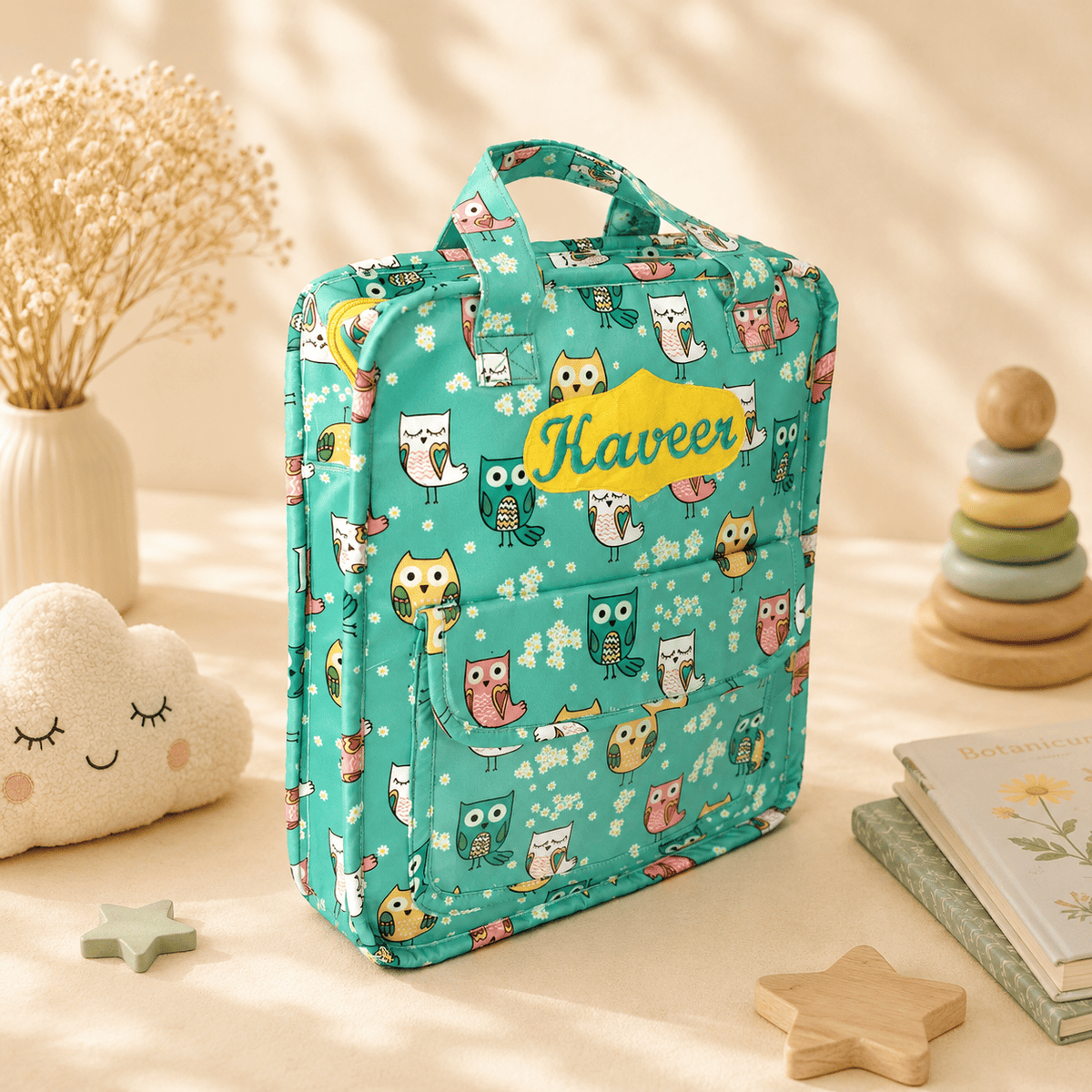Personalised Owl style Art Drawing kit Bag