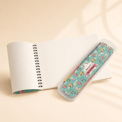 Personalised Owl & Daisy Art and Craft Hamper