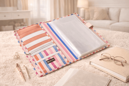 Personalized Colorful stripes Expandable Folder